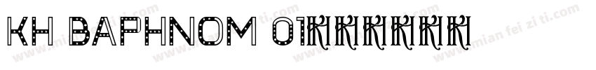 Kh Baphnom 01字体转换